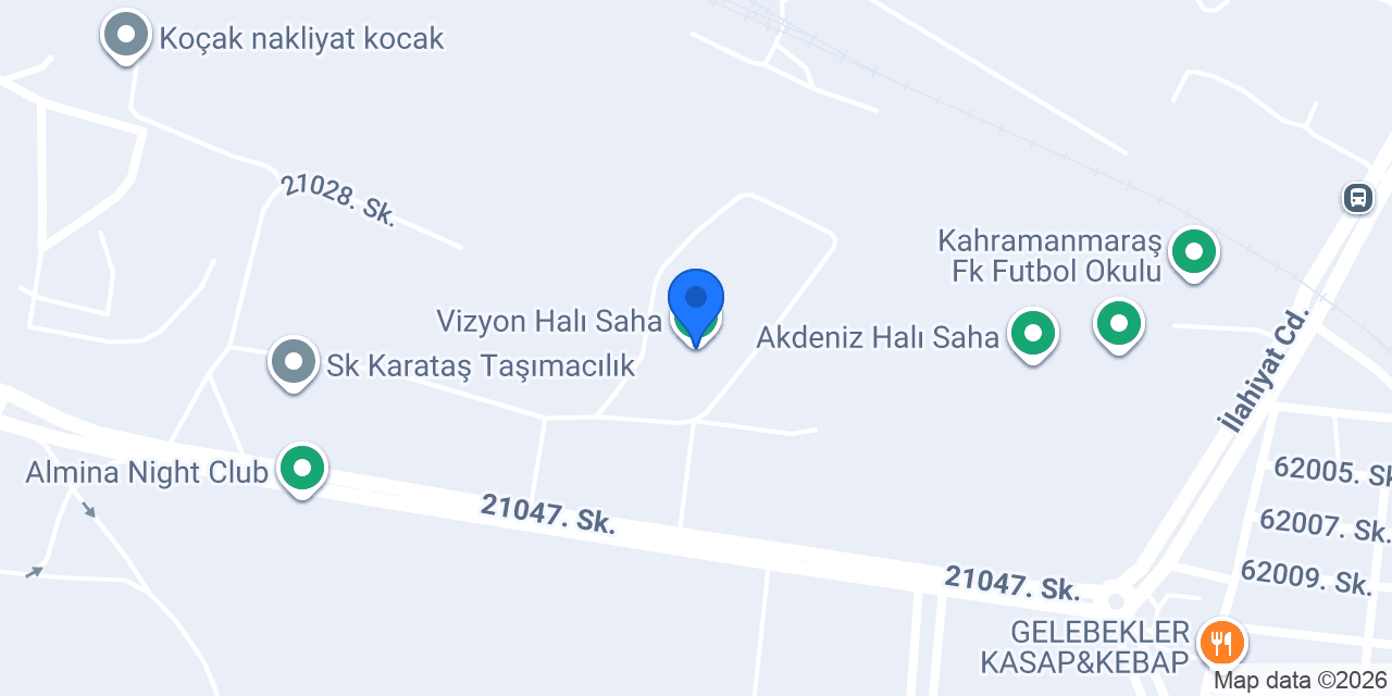 Vizyon Halı Saha konumu