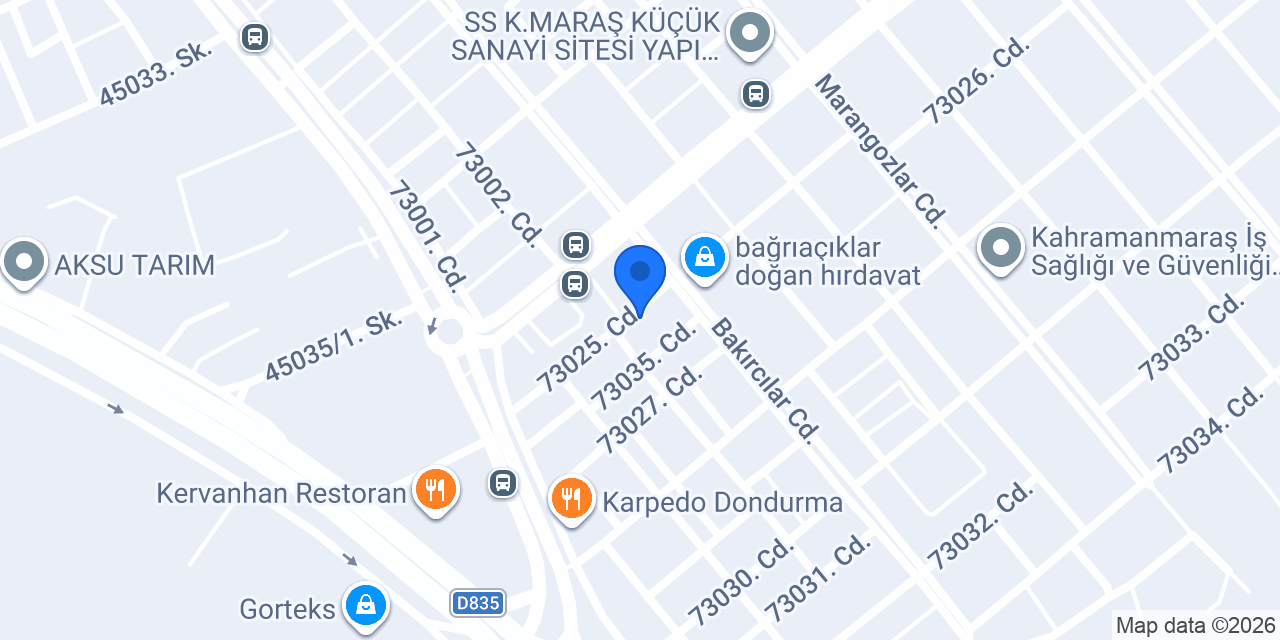 Ceren Oto Döşeme Kahramanmaraş konumu