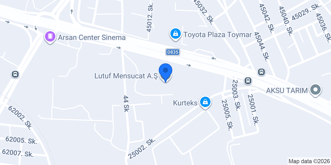 Lutuf Mensucat A.Ş. konumu