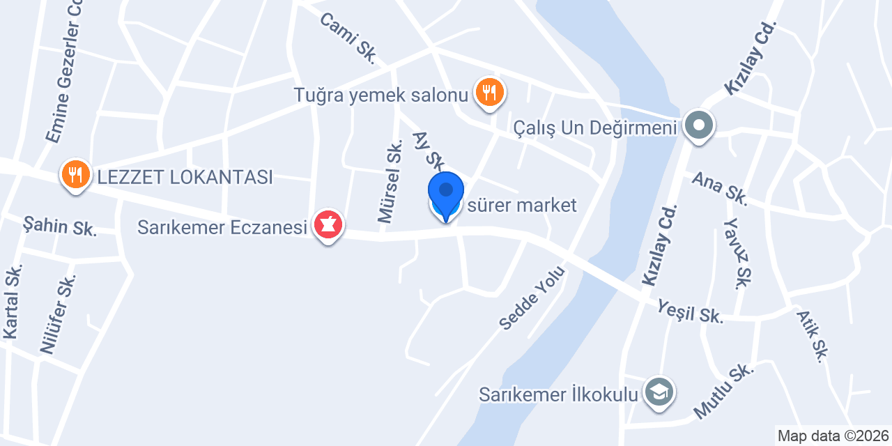sürer market konumu