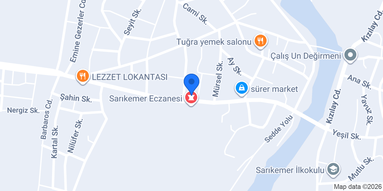 Sarıkemer Sağlık Ocağı konumu