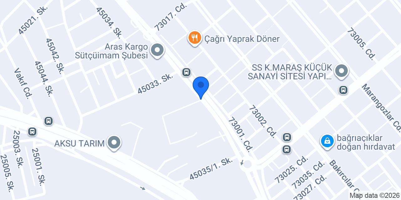 Kahramanmaraş Leblebicizade Oto Lastik konumu