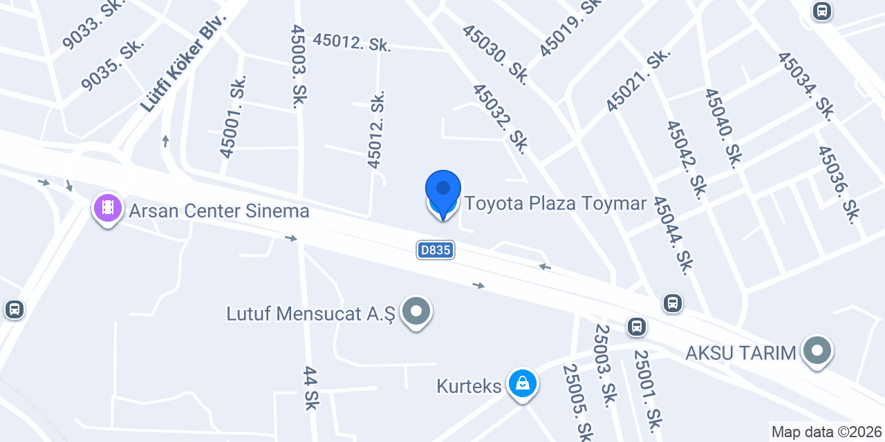 Toyota Plaza Toymar konumu