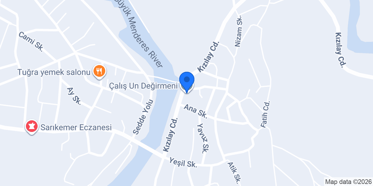Çalış Un Değirmeni konumu