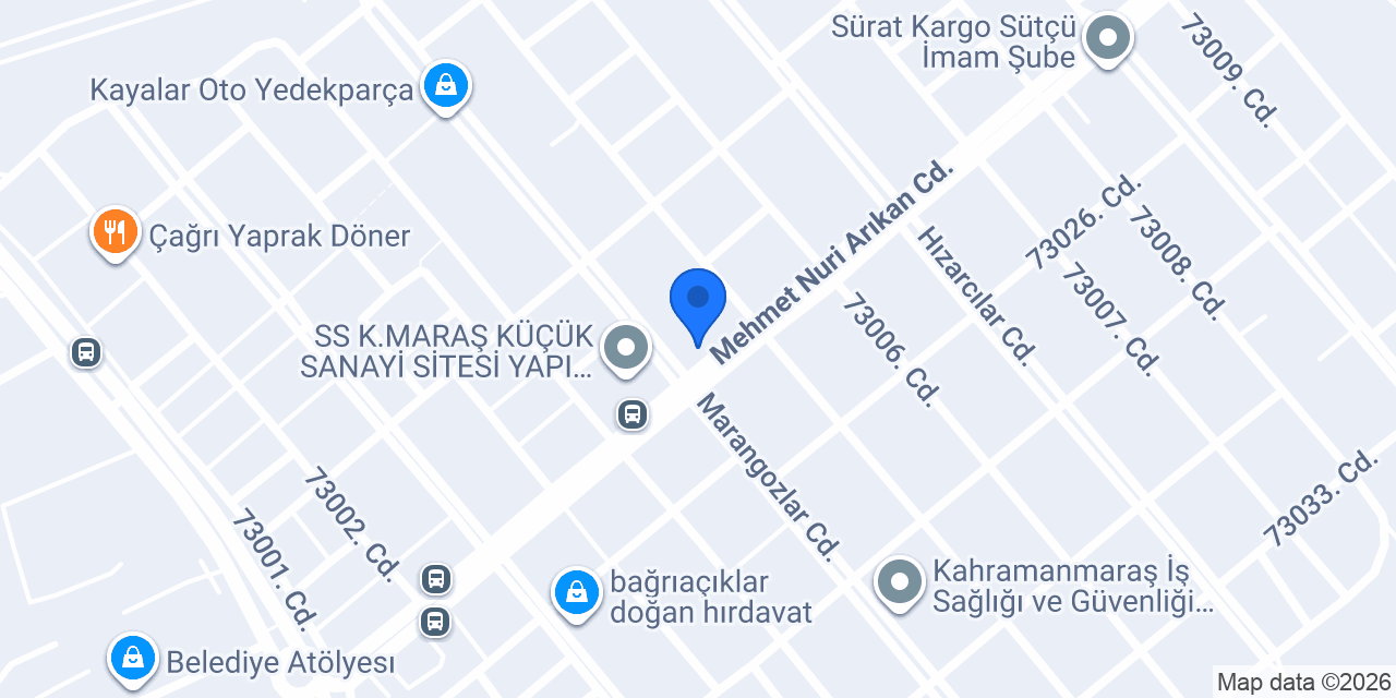 OTO Market Yedek Parça konumu