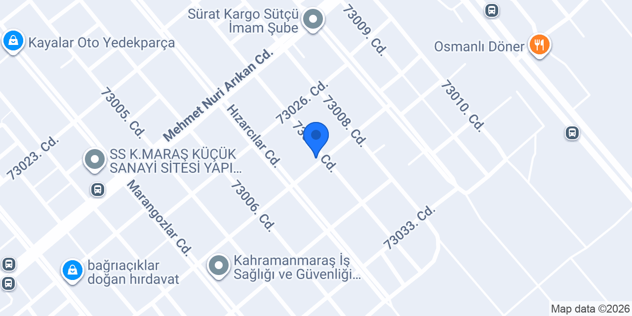 MASEFFE ORMAN ÜRÜNLERİ SAN. ve TİC.A.Ş KAHRAMANMARAŞ konumu
