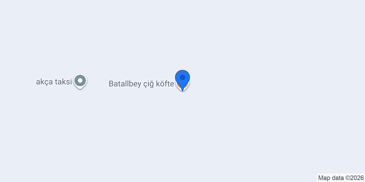 Batallbey çiğ köfte konumu