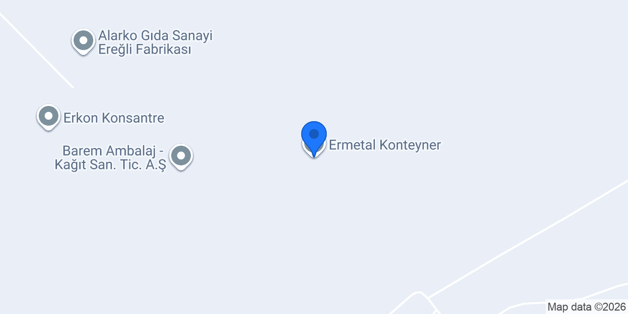 Ermetal Konteyner konumu