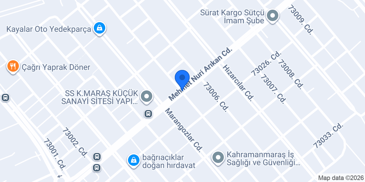 Güven Otomotiv konumu