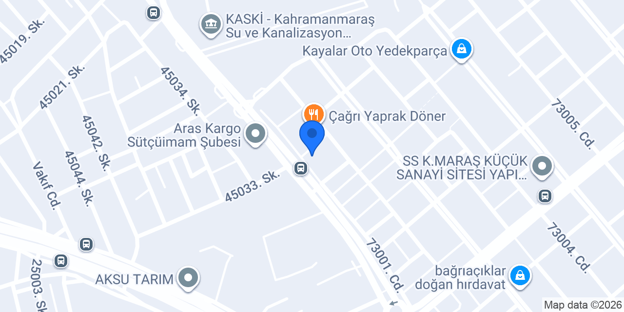Çapar Otomotiv konumu