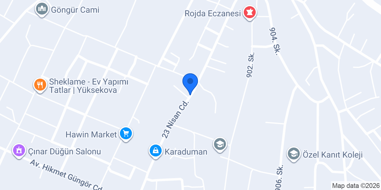 Dinç Tavukçuluk konumu