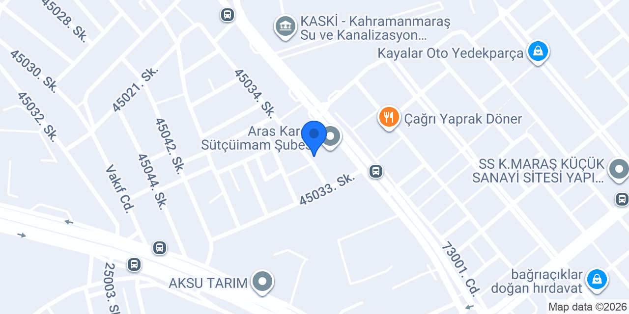 Kahramanmaraş 1. Noterliği konumu