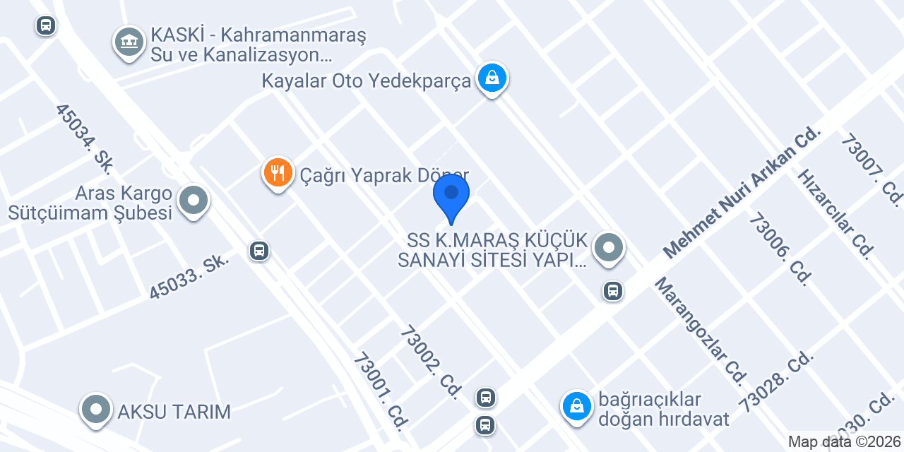 SERHAD TİCARET Serhad KAZANCI yedek parça konumu