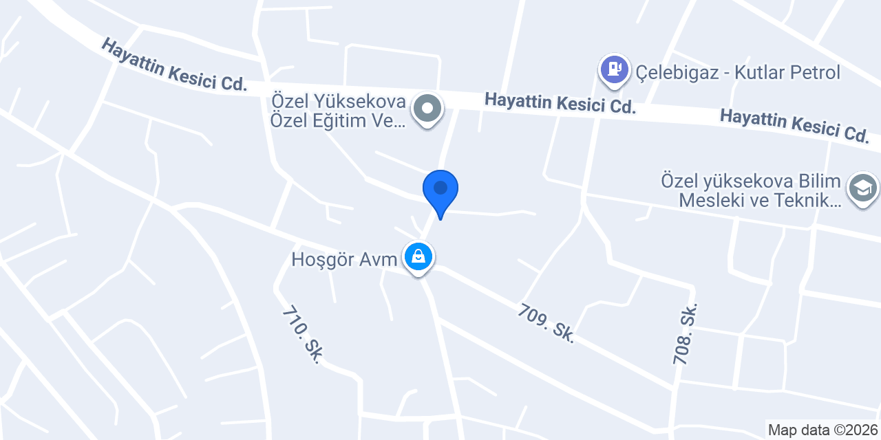 Yüksekova İngilizce Kursu konumu