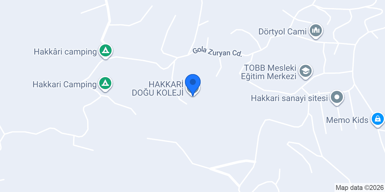 HAKKARİ DOĞU KOLEJİ konumu