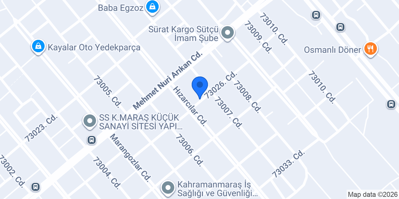 Likra Madeni Yağlar konumu