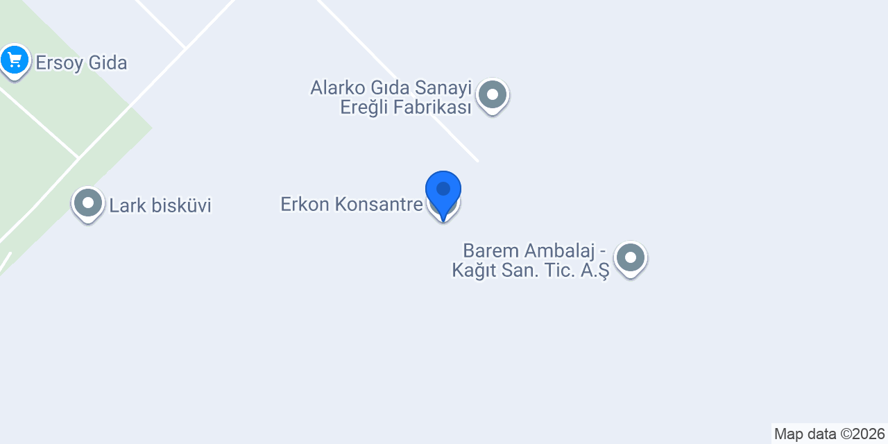 Erkon Konsantre konumu