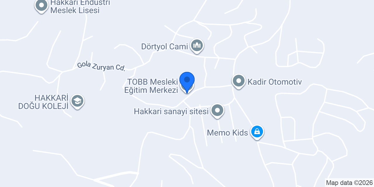 TOBB Mesleki Eğitim Merkezi konumu
