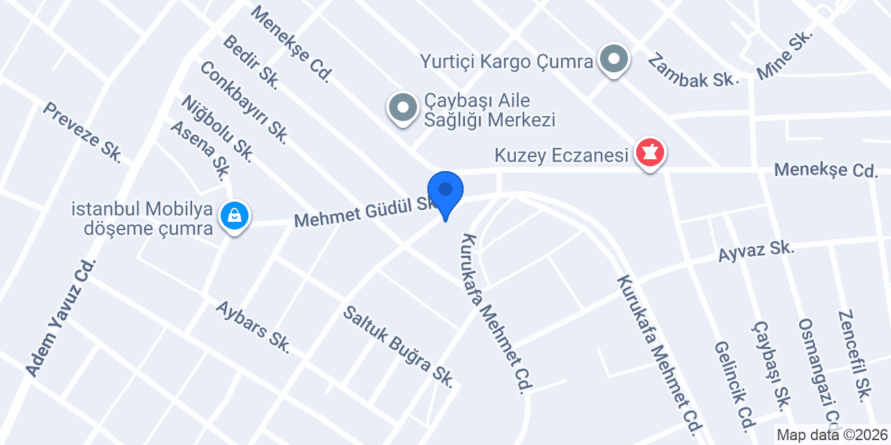 Çumra İlçe Emniyet Müdürlüğü konumu