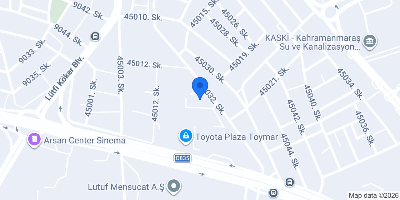 Kahramanmaraş Oto Kurtarıcı konumu