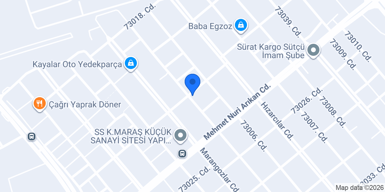 Yüce Oto konumu