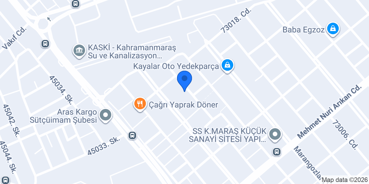 Mutlu Akü konumu