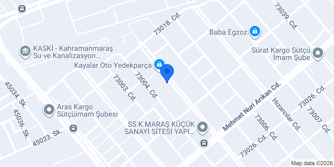Miraç Auto konumu