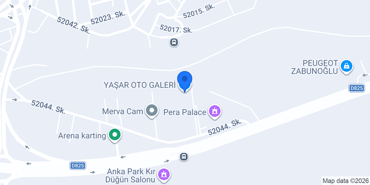 YAŞAR OTO GALERİ konumu