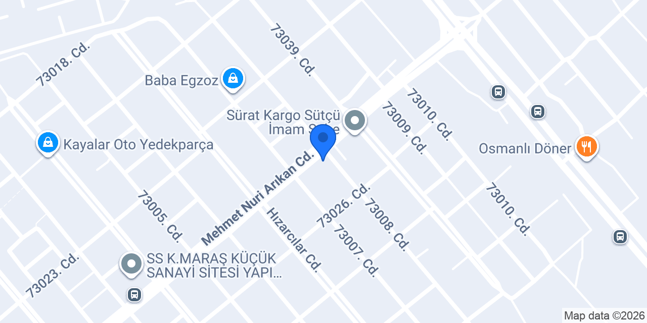 Kahramanmaraş pvc egepen konumu