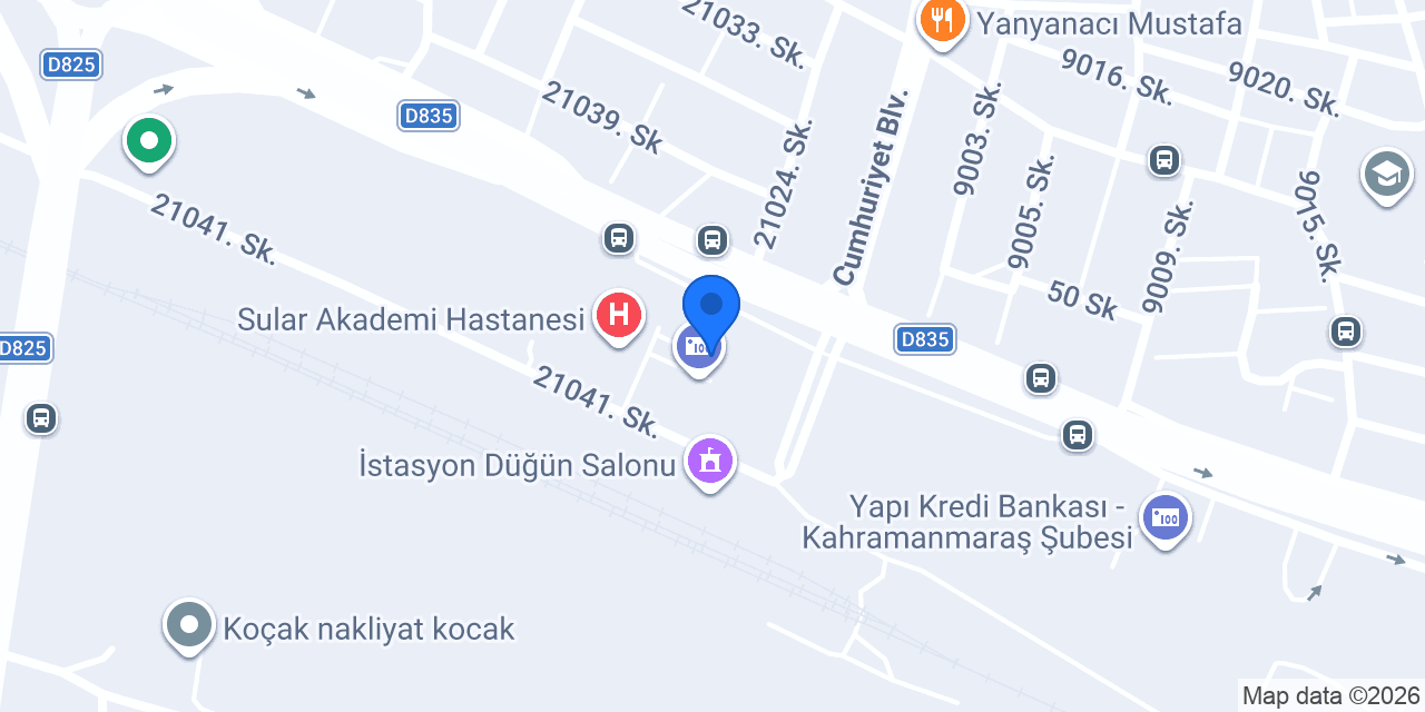 Albaraka Türk Kahramanmaraş Şubesi konumu