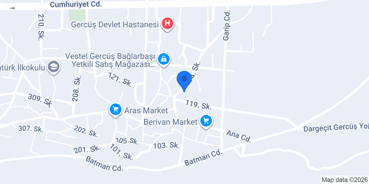Ziraat Bankası-gerçüş Şubesi konumu