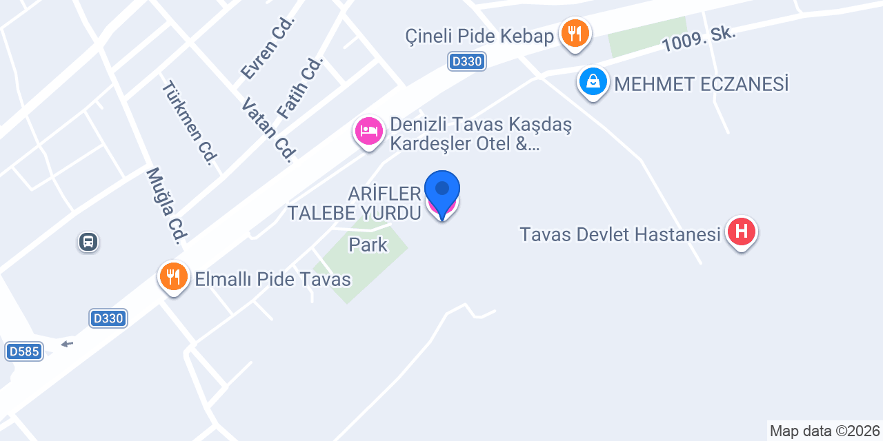 ARİFLER TALEBE YURDU konumu