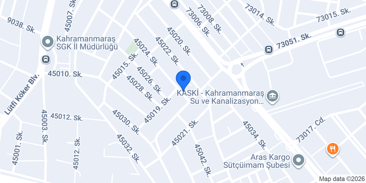 Kahramanmaraş Doğa Koruma Ve Milli Parklar Müdürlüğü konumu