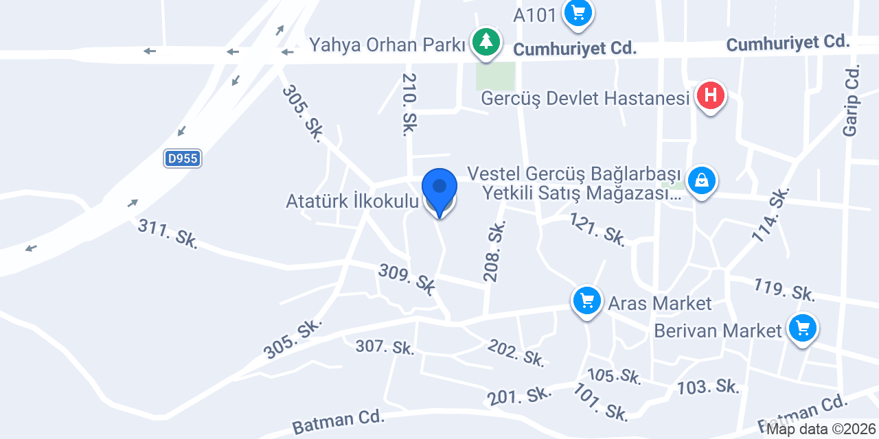 Atatürk İlkokulu konumu