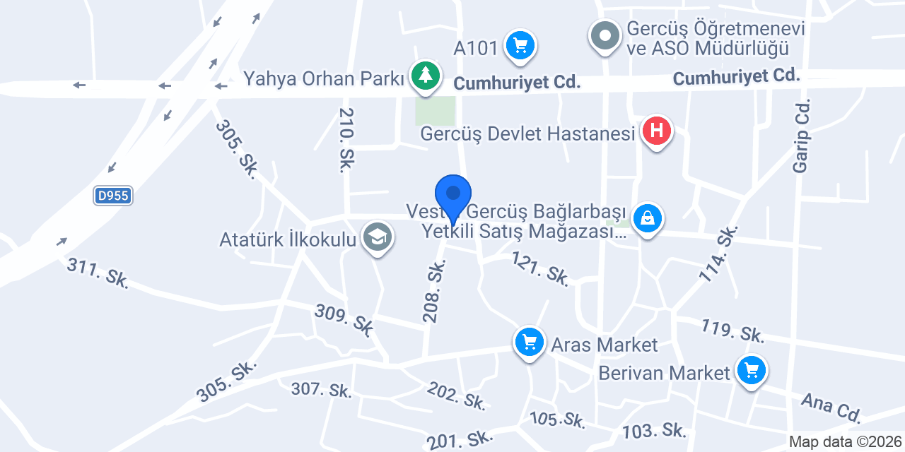 GÖKÇEMAR YAPI İNŞAAT konumu