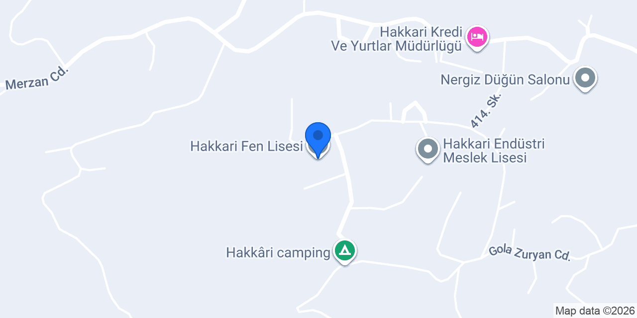 Hakkari Fen Lisesi konumu