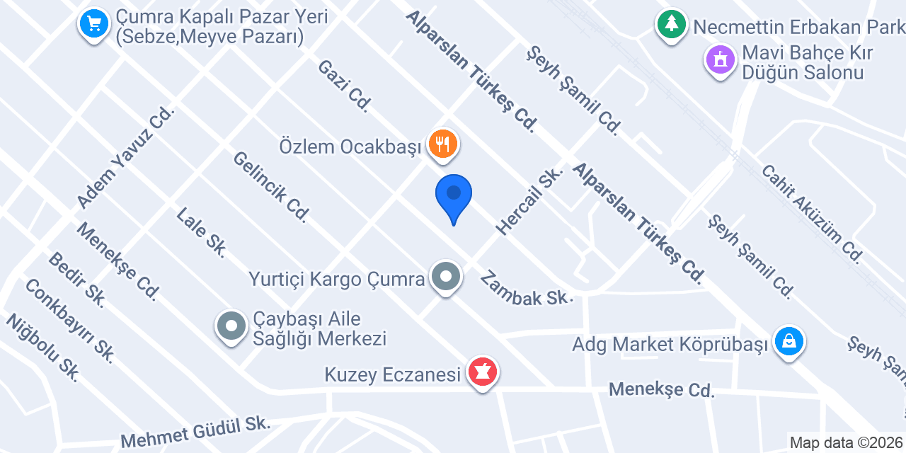 Hürriyet İlkokulu konumu