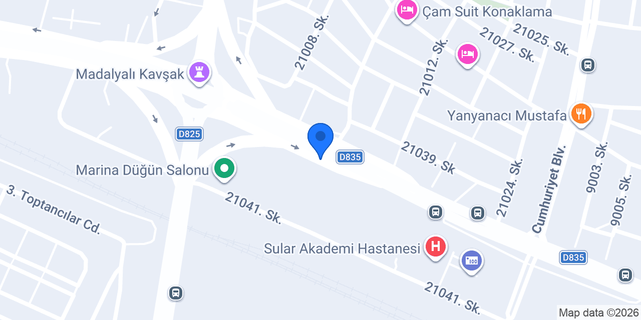 Akmar Seramik Yapı Malzemeleri konumu
