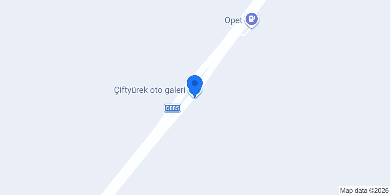 Çiftyürek oto galeri konumu