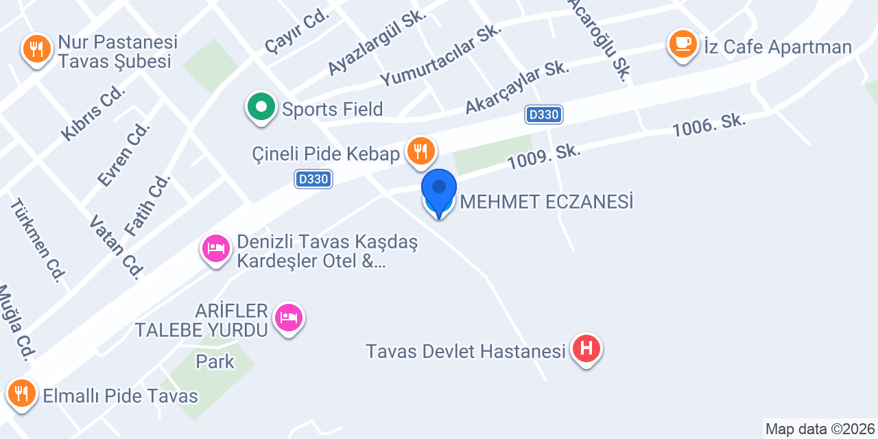 MEHMET ECZANESİ konumu