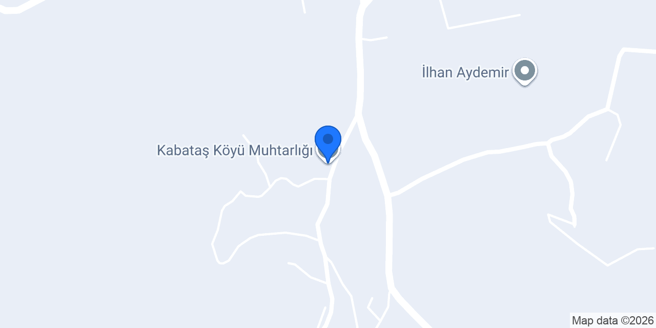 Kabataş Köyü Muhtarlığı konumu