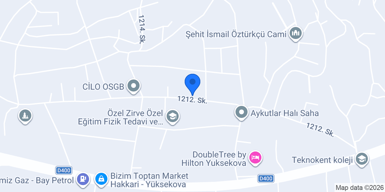 Yüksekova 8 Nolu ASM konumu