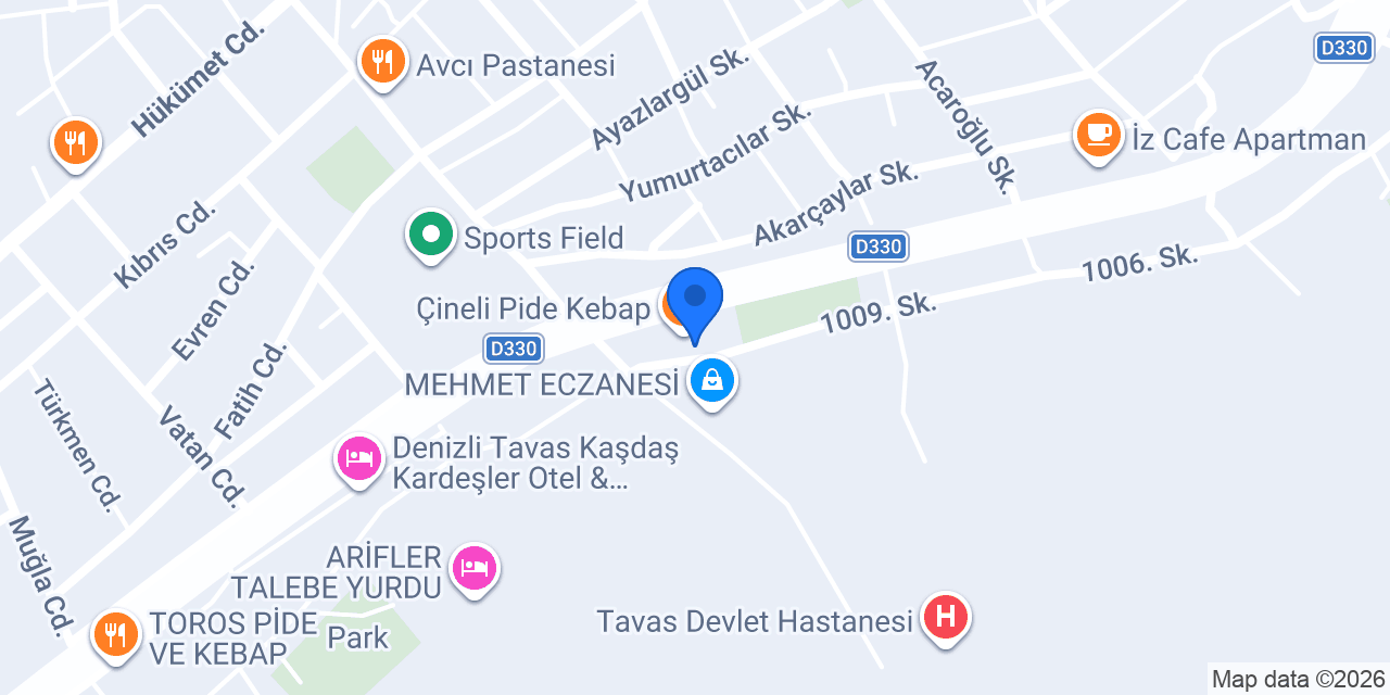 Yasemin Optik konumu