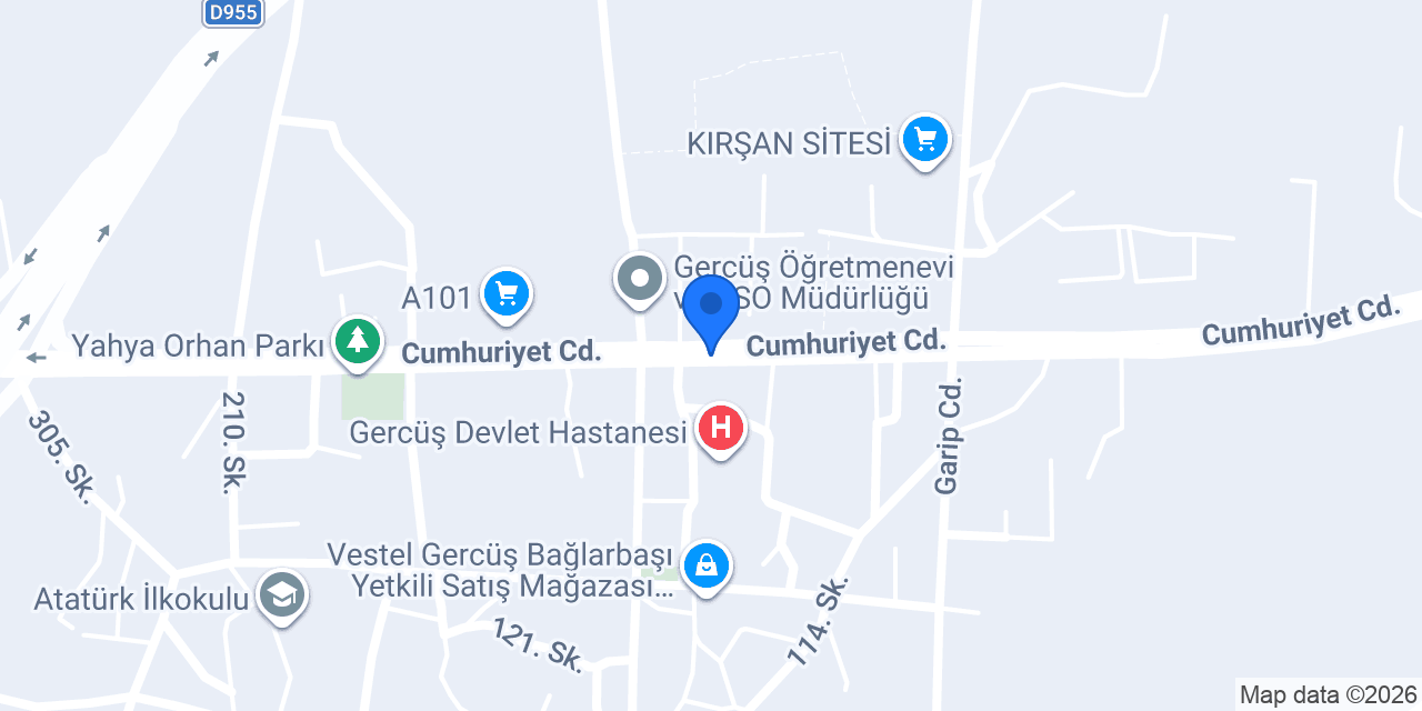 Gercüş Adliyesi konumu