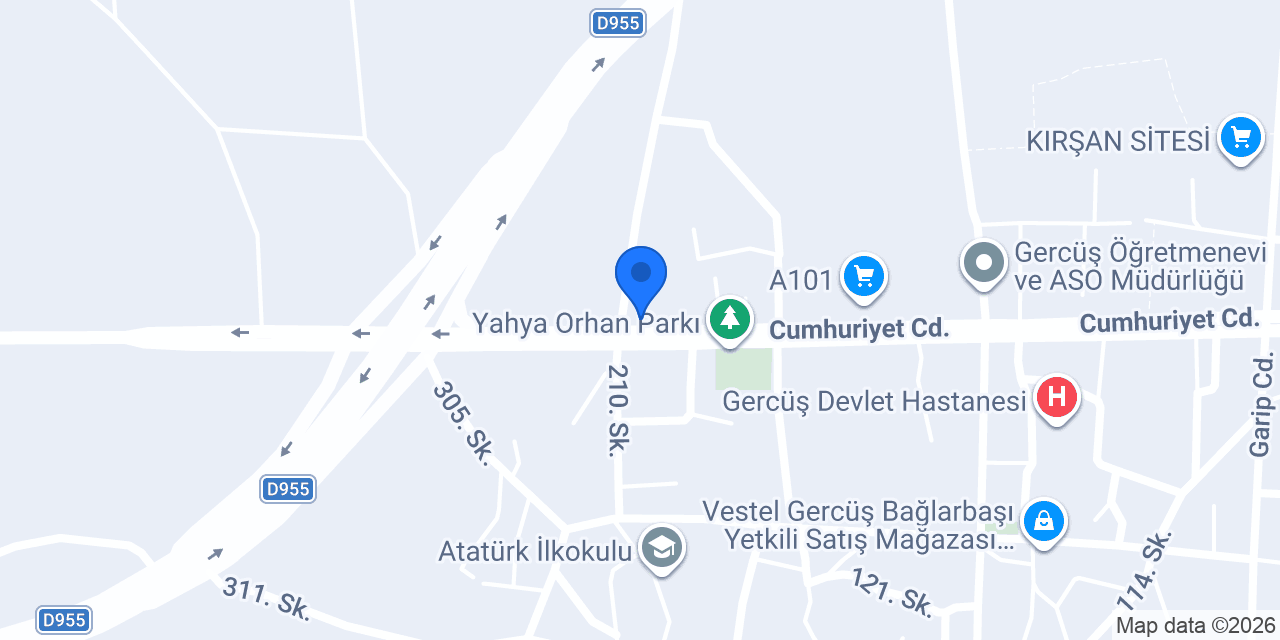 GERCÜŞ TEKSTİL konumu