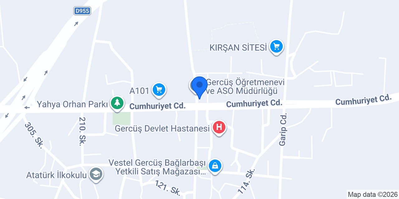 Komagene Çiğköfte Gercüş konumu