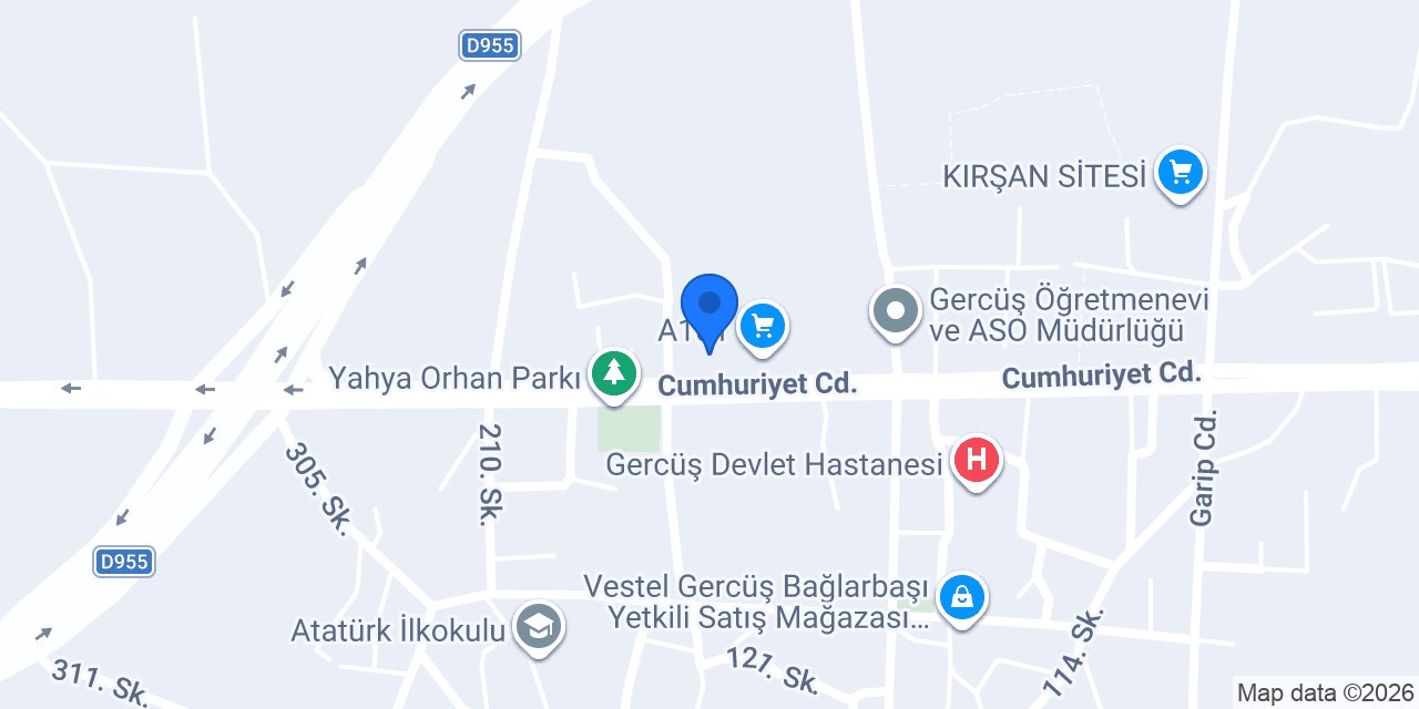 Gercüş lotus çiçekçilik konumu