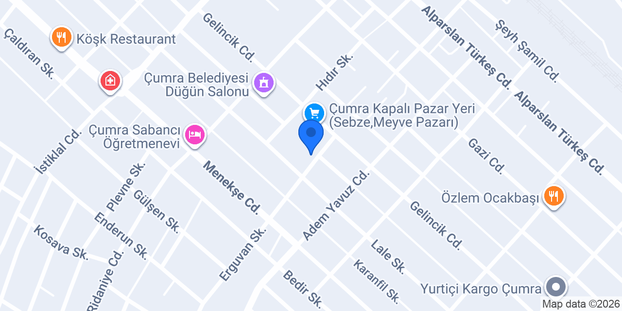 Çumra Lezzet Diyari konumu