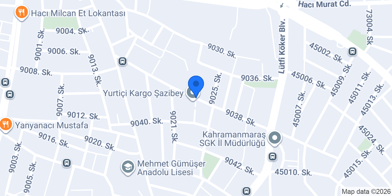 Dulkadiroğlu çarşı taksi konumu