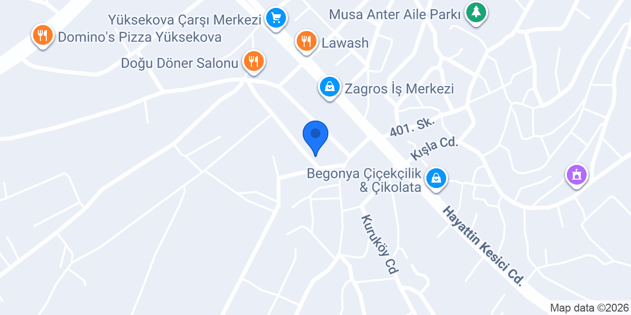 Vip Auto Yüksekova konumu